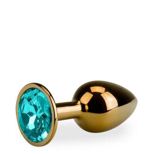 Plug Métal Bijou Anal Rosebud Doré Taille S 50g