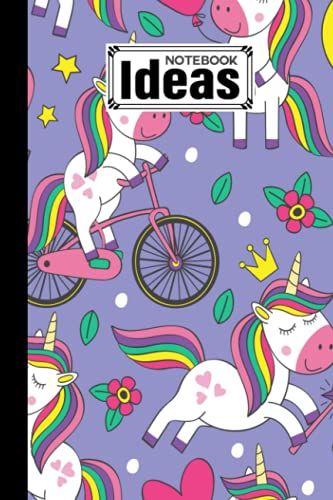 Ideas Notebook: Premium Unicorns Cover Ideas Notebook, Ideas Journal/Mini Ideas Notebook/Pocket Idea Log Book 120 Pages - Size 6" X 9" By Veit Weis