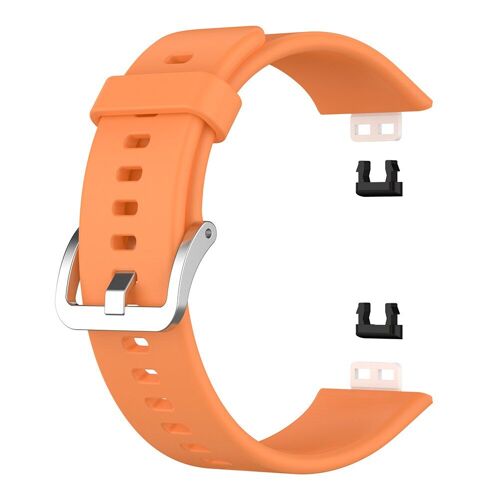 Bracelet En Silicone Souple Pour Montre Huawei, Original, Avec Boucle En Acier Inoxydable