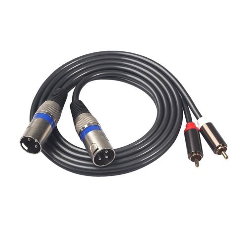 Câble de raccordement de Signal Audio double XLR mâle vers double RCA mâle/double XLR femelle vers double RCA mâle, 1.5m, 4,9 pieds, 5mm