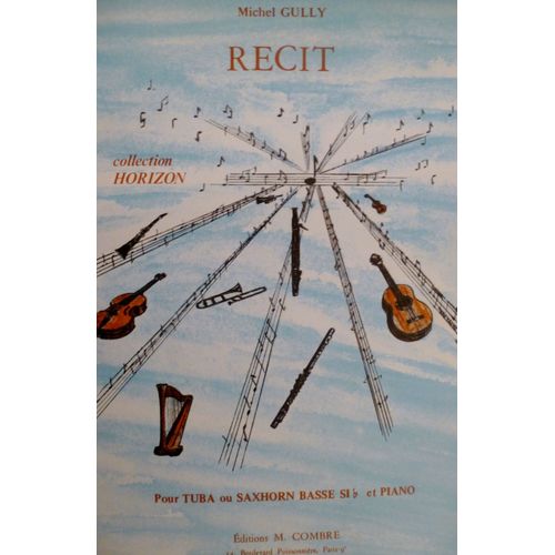 Récit De Michel Gully Pour Tuba Et Piano, Niveau Débutant