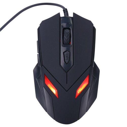 Périphérique d'ordinateur G5, souris filaire, 2400DPI, lumière LED, optique, USB, ergonomique, Gaming Pro, plaque métallique