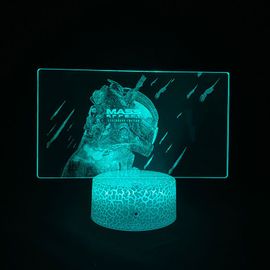 Lampe Led 3d Effet De Masse, Image Tactile À Piles De Lave, Usb Rvb Néon, Veilleuse Colorée, Décoration De Chambre À Coucher, De Table Et De Bureau Pour La Maison