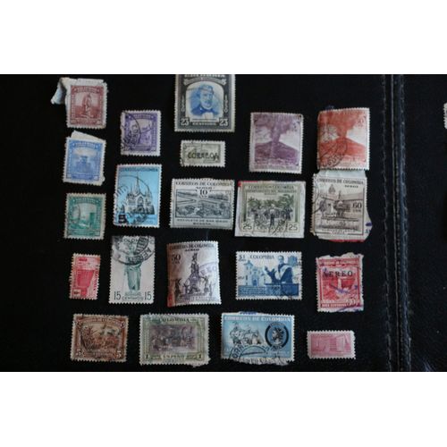 Lot De 20 Timbres Colombiens 