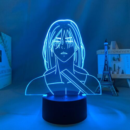Lampe Led 3d Représentant Titan Eren, Luminaire Décoratif D'intérieur, Idéal Comme Cadeau D'anniversaire Pour Une Chambre D'enfant