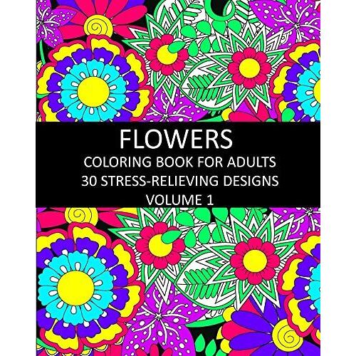 Flowers Coloring Book For Adults