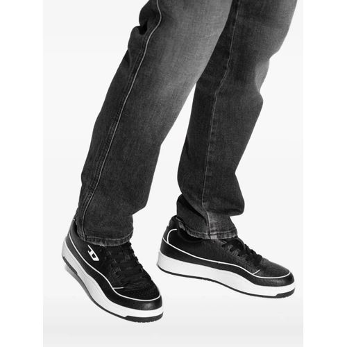 Diesel Baskets Tracker En Cuir - Noir