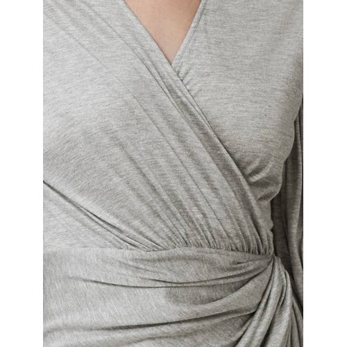 Burberry Robe Cache-C?ur À Manches Bouffantes - Tons Neutres