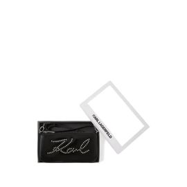 Karl Lagerfeld pochette à détails de clous - Noir