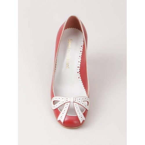 Sarah Chofakian Escarpins À N?ud Devant - Rouge