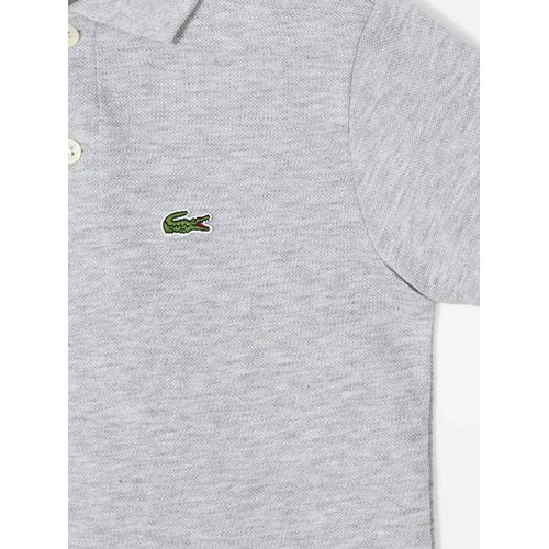 Lacoste Kids Polo À Logo - Gris