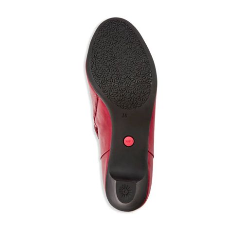 Camper Bottines En Cuir À Bout Rond - Rouge
