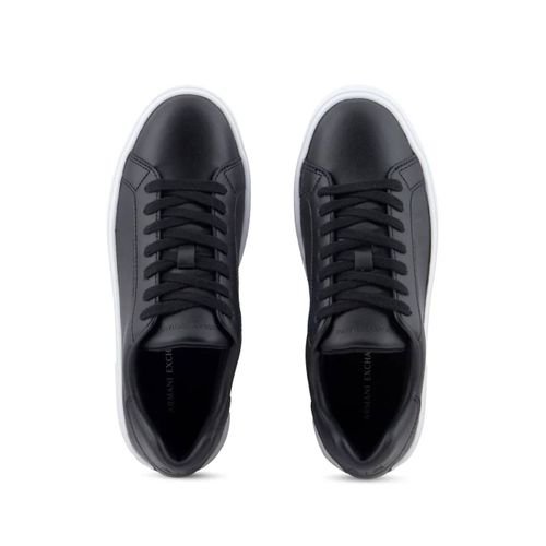 Armani Exchange Baskets À Logo - Noir