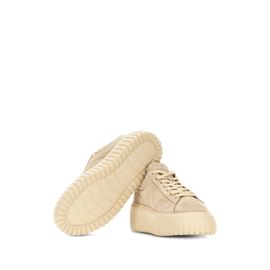 Hogan Baskets H-Stripes En Daim - Tons Neutres