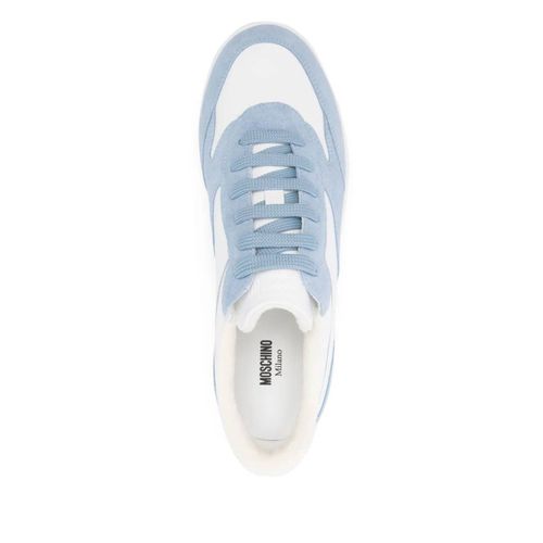 Moschino Baskets À Empiècements - Bleu