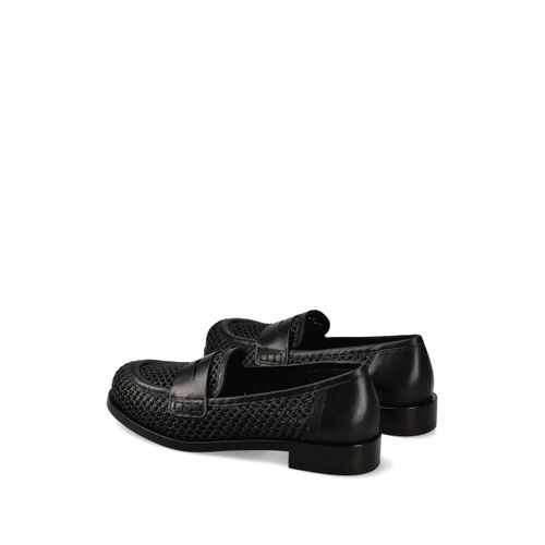 Premiata Mocassins À Design Perforé - Noir