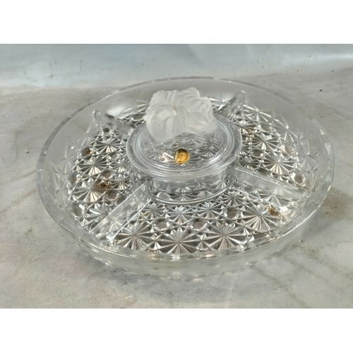Plat Apéritif Cristal Genuine Lead Italie 25cm