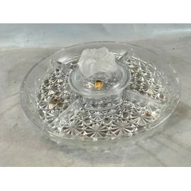 Plat Apéritif Cristal Genuine Lead Italie 25cm