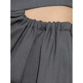 Max Mara Jupe Navona À Coupe Mi-Longue - Gris