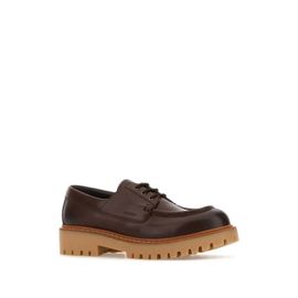Prada Mocassins En Cuir - Marron