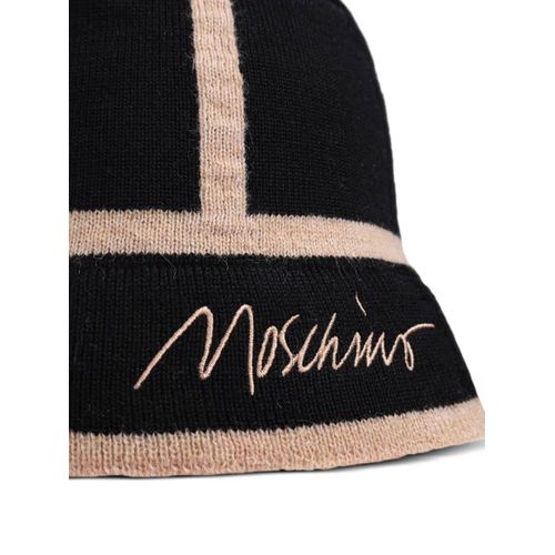 Moschino Bob En Laine À Empiècements - Noir