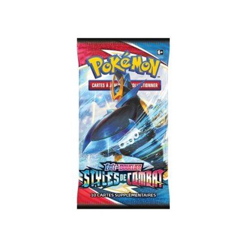 1 Booster Pokemon Epee Et Bouclier Styles De Combat - Sachet 10 Cartes A Collectionner - Version Francaise