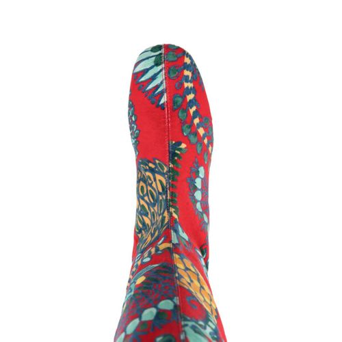 La Doublej Bottes En Velours - Rouge