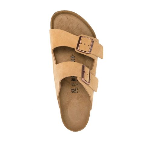 Birkenstock Sandales En Daim À Double Brides - Tons Neutres