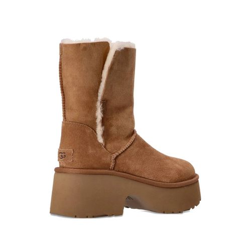 Ugg Bottes En Daim À Plateforme - Marron