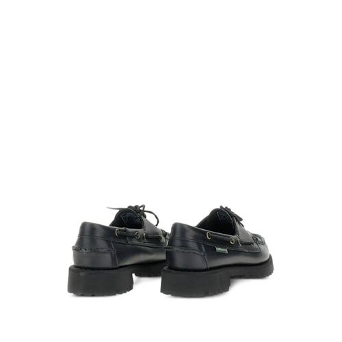 Sebago Mocassins En Cuir À Lacets - Noir