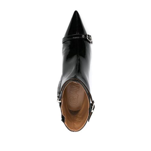 Ganni Bottines À Bout Pointu - Noir