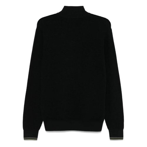 Fred Perry Pull À Col Zippé - Noir