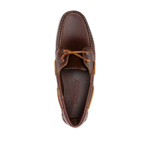 Sebago Chaussures Bateau Portland En Cuir - Marron
