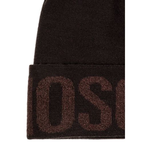 Moschino Bonnet À Logo Brodé - Marron