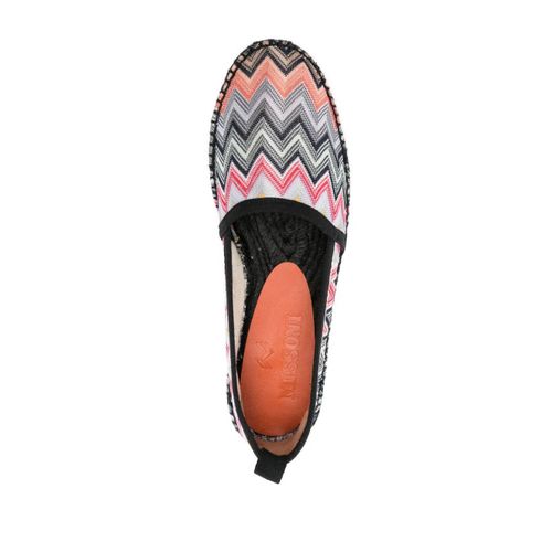 Missoni Espadrilles À Chevrons - Noir