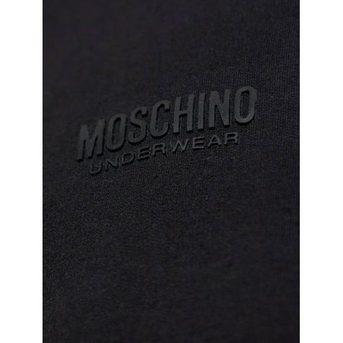 Moschino Sweat Zippé À Logo - Noir