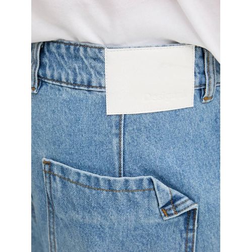 Desigual Jean À Bords Francs - Bleu