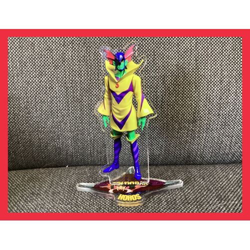 Rare Figurine Acrylique Horos Goldorak Grendizer 2024 Goldrake Ufo Robot 13cm Avec Support Vaisseau Navette Plexi Actarus Alcor Vega La Patrouille Des Aigles