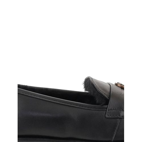 Pinko Mocassins En Cuir Nappa - Noir