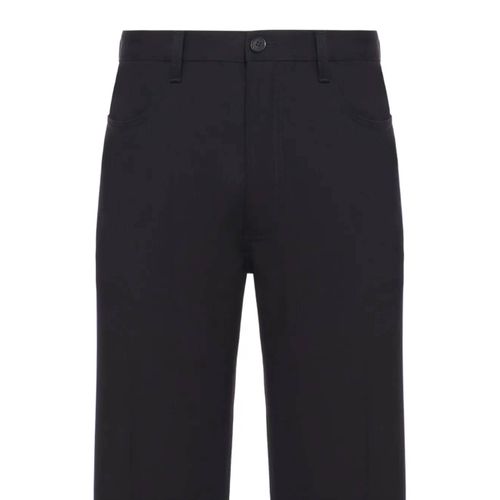 Balenciaga Pantalon De Costume En Coton - Noir