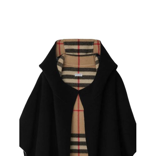 Burberry Manteau En Cachemire À Capuche - Noir