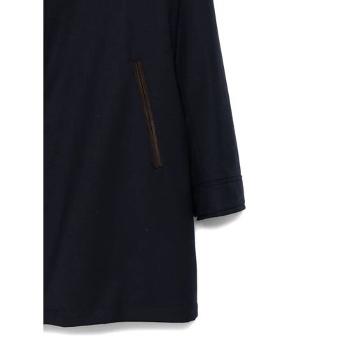 Manzoni 24 Manteau À Col En Velours - Bleu