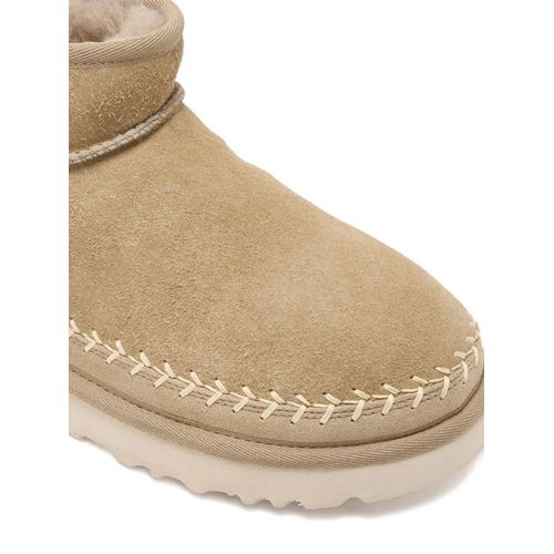 Ugg Bottines En Daim À Détails De Coutures - Tons Neutres