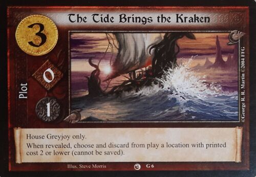 Carte A Game Of Thrones Ccg - The Tide Brings The Kraken G#6