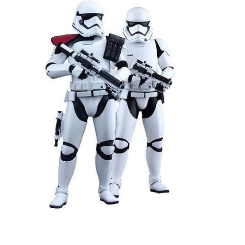 Figurine Hot Toys Mms335 - Star Wars : The Force Awakens - First Order Stormtrooper Officer And First Order Stormtrooper