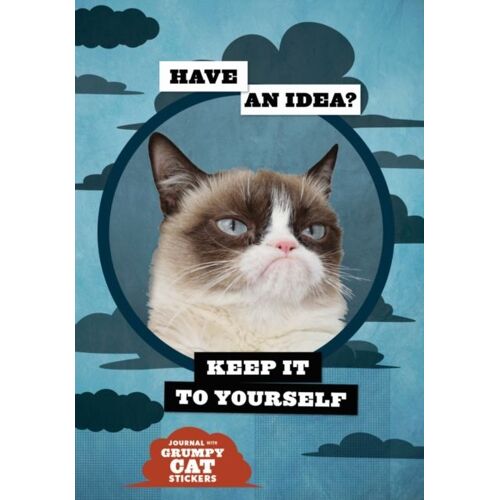 Grumpy Cat Flexi Journal With Stickers