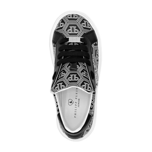 Philipp Plein Baskets À Contrefort Monogrammé - Noir