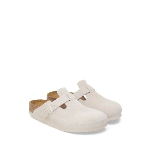 Birkenstock Mules Boston À Enfiler - Blanc