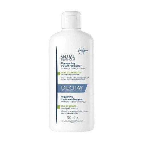 Ducray Kelual Squanorm Shampooing Pellicules Grasses 400ml 