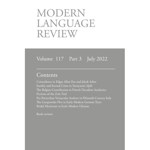 Modern Language Review (117